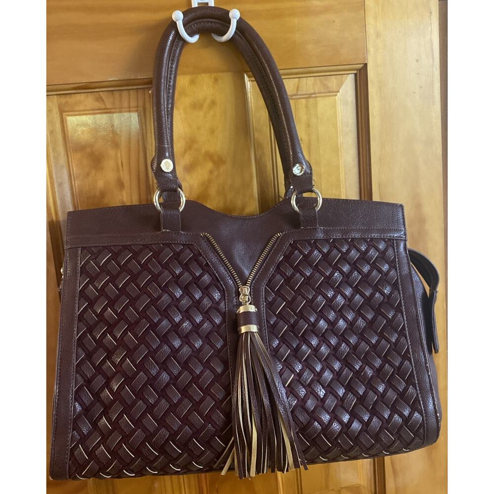 Big Buddha Handbag/Purse Zipper Pockets Logo Lining Tassel